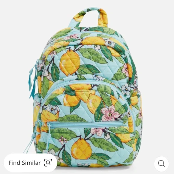 Vera Bradley | Bags | Lemon Print Cotton Essential Compact  display picture 1